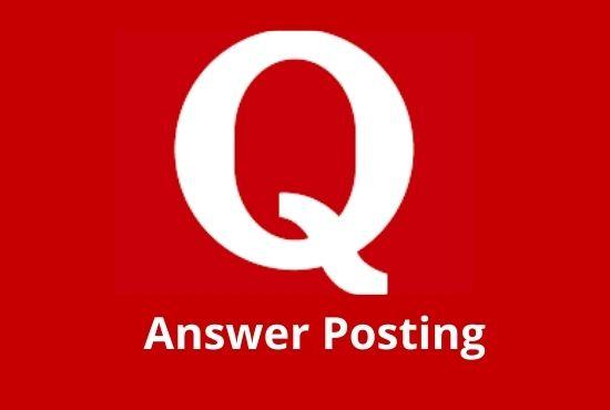Guaranteed boost your website with 20 high-Quality Quora Answers