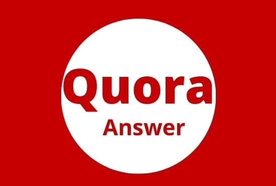 Guaranteed boost your website with 20 high-Quality Quora Answers
