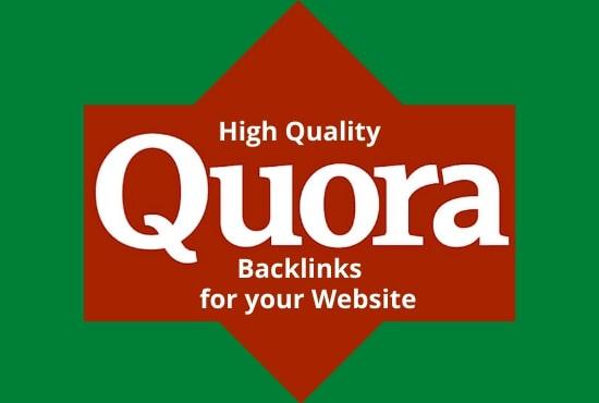 Provide You Niche Relevant 10 High Quality Quora Answers
