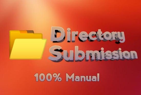 I will provide 100 high DA directory submission with instant approval