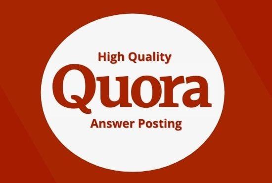 Guaranteed Boost your website traffic with 3 HQ Backlinked Quora answer
