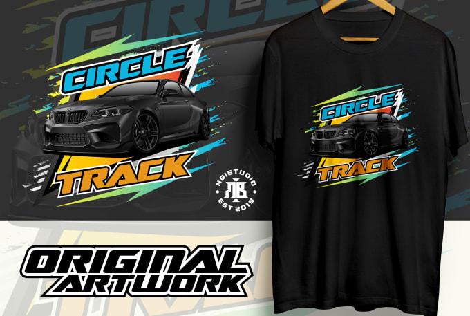 I will draw car vector illustration automotive for t shirt design