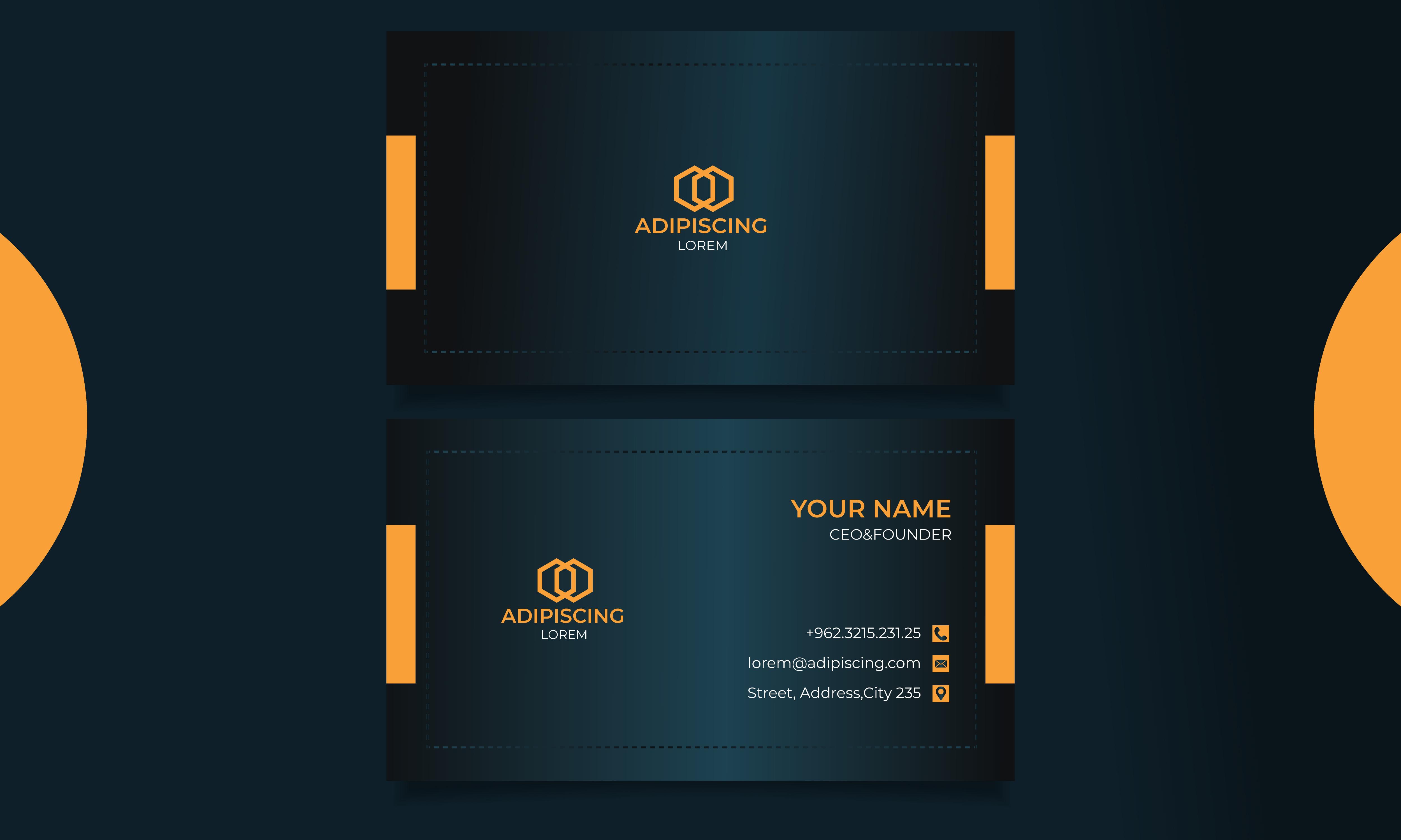Professional & Modern Business card design 