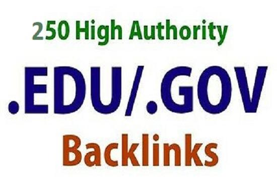  I will do 250 High Authority DA.DR.TF Edu Gov manual backlinks 