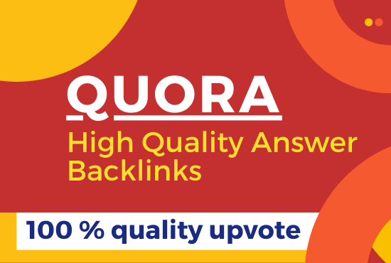 Get some HQ organic traffic with 20 Quora answer 