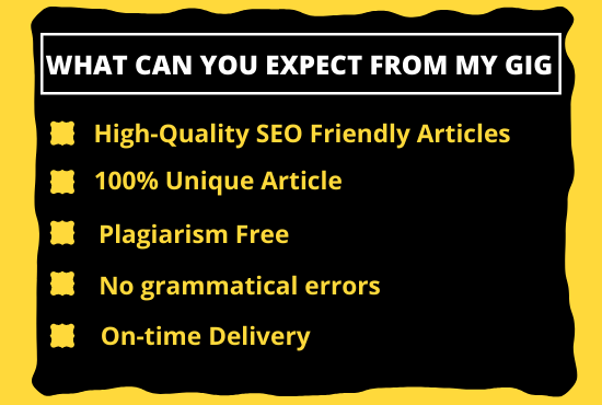 I will write a high quality 2000 word SEO optimized blog post or article