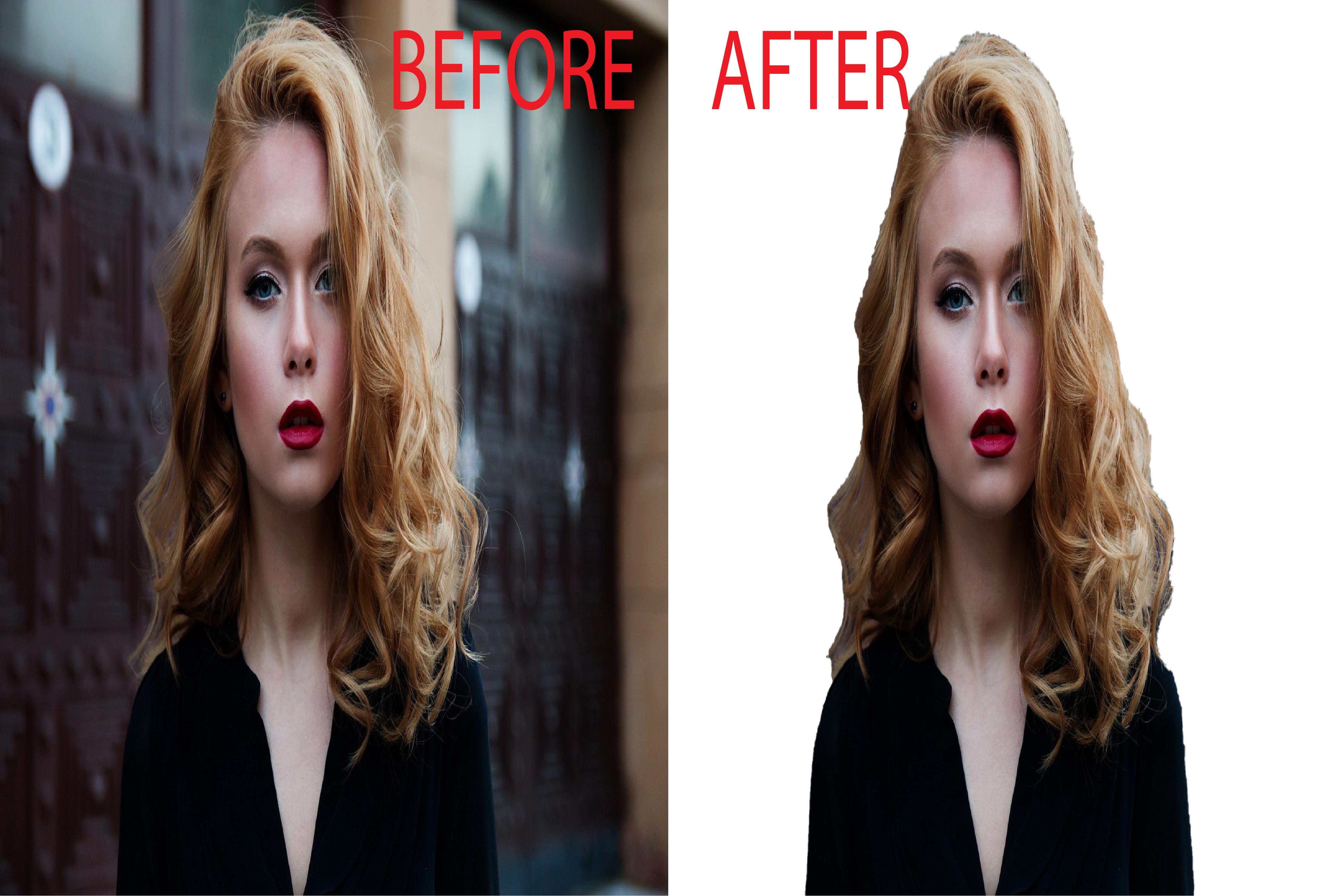 I will professionally remove background from an image with white or transparent