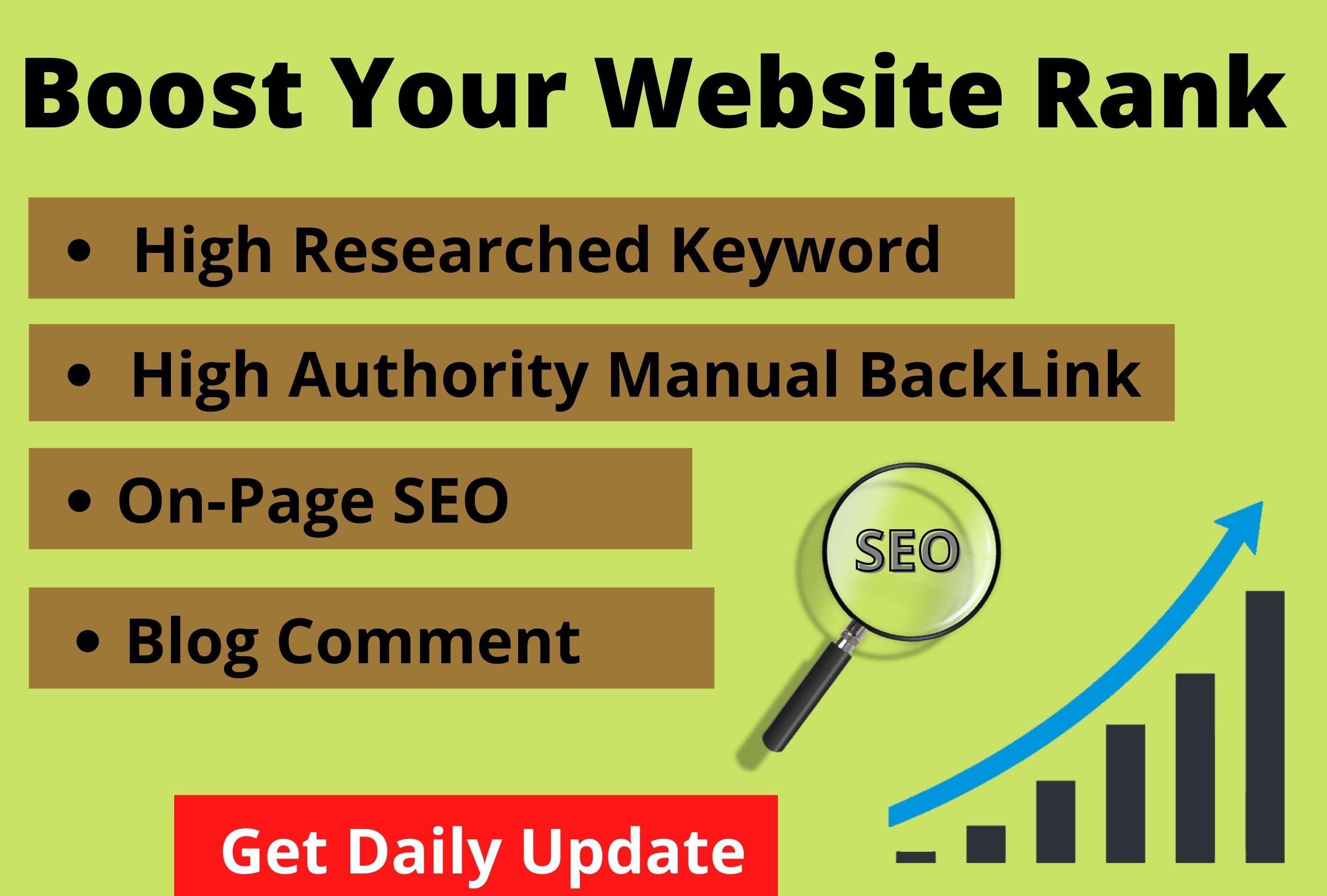 Rank Your Website on Google, Monthly SEO Backlinks & Keyword Research Manually 