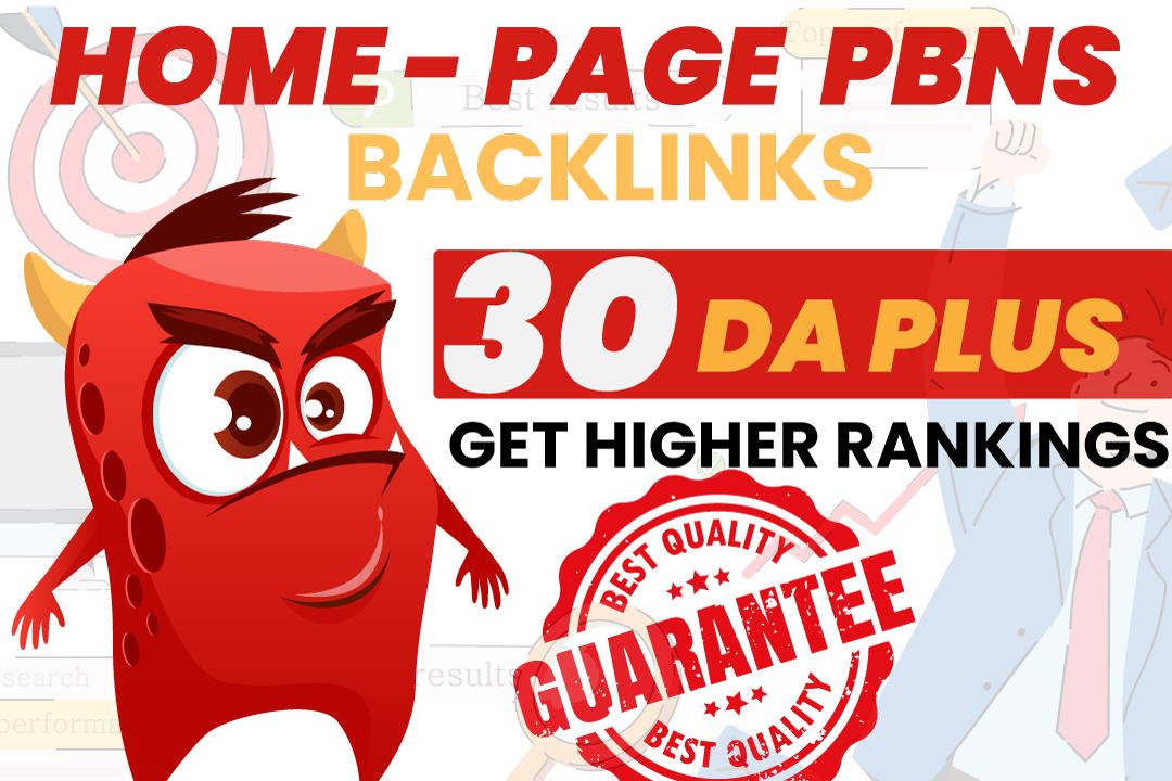 Build 10 Homepage Pbn DA 50+ Backlinks With High DA PA TF CF Backlinks