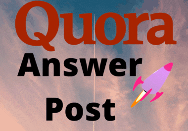 Niche Relevant Powerful 5 Quora Answer Backlinks