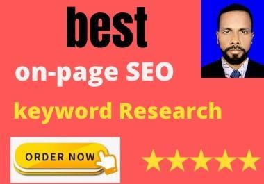I will provide on-page seo and keyword research rank math plugin