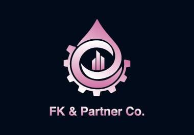 I will do unique flat minimalist business logo for you