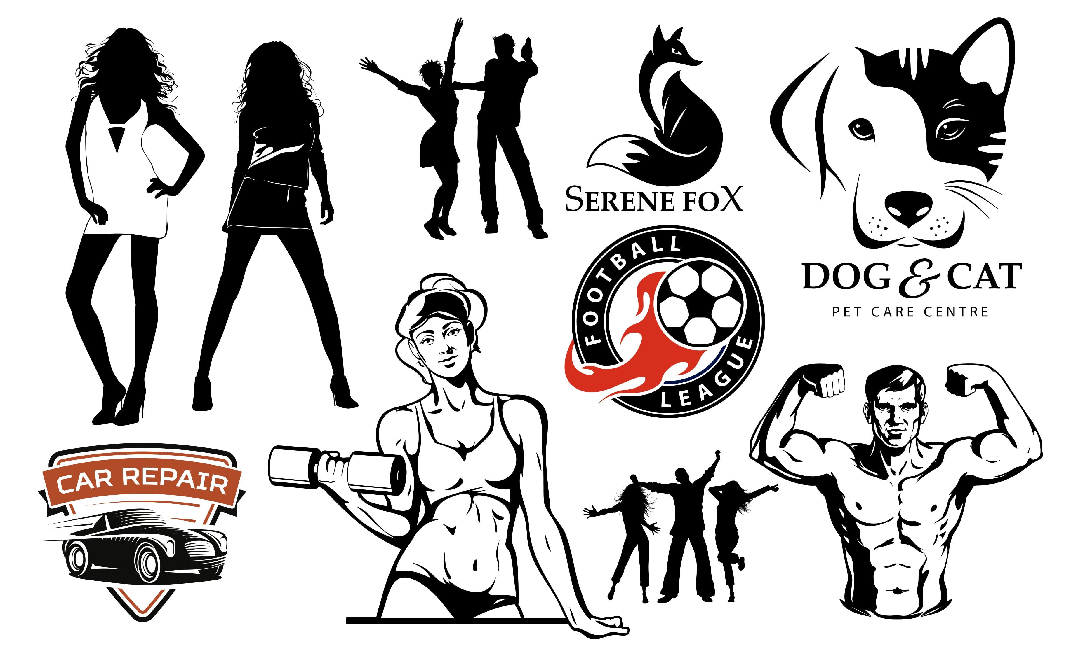 I will do vector tracing, silhouette, redraw logo, vectorize image