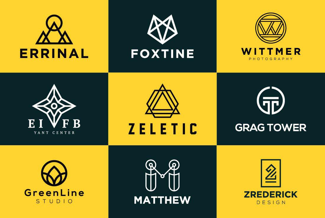 I will do flat minimalist logo design for business