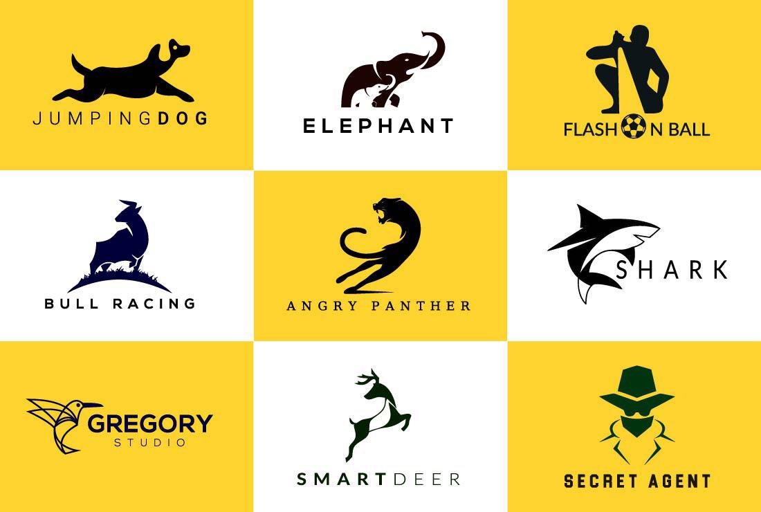 I will do flat minimalist logo design for business