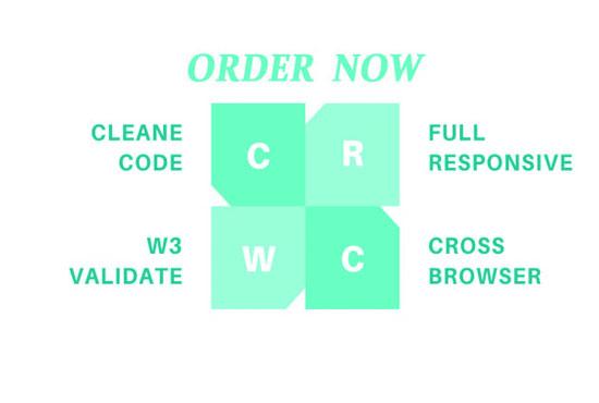 I will front end developer with html css javascript jquery bootstrap custom code