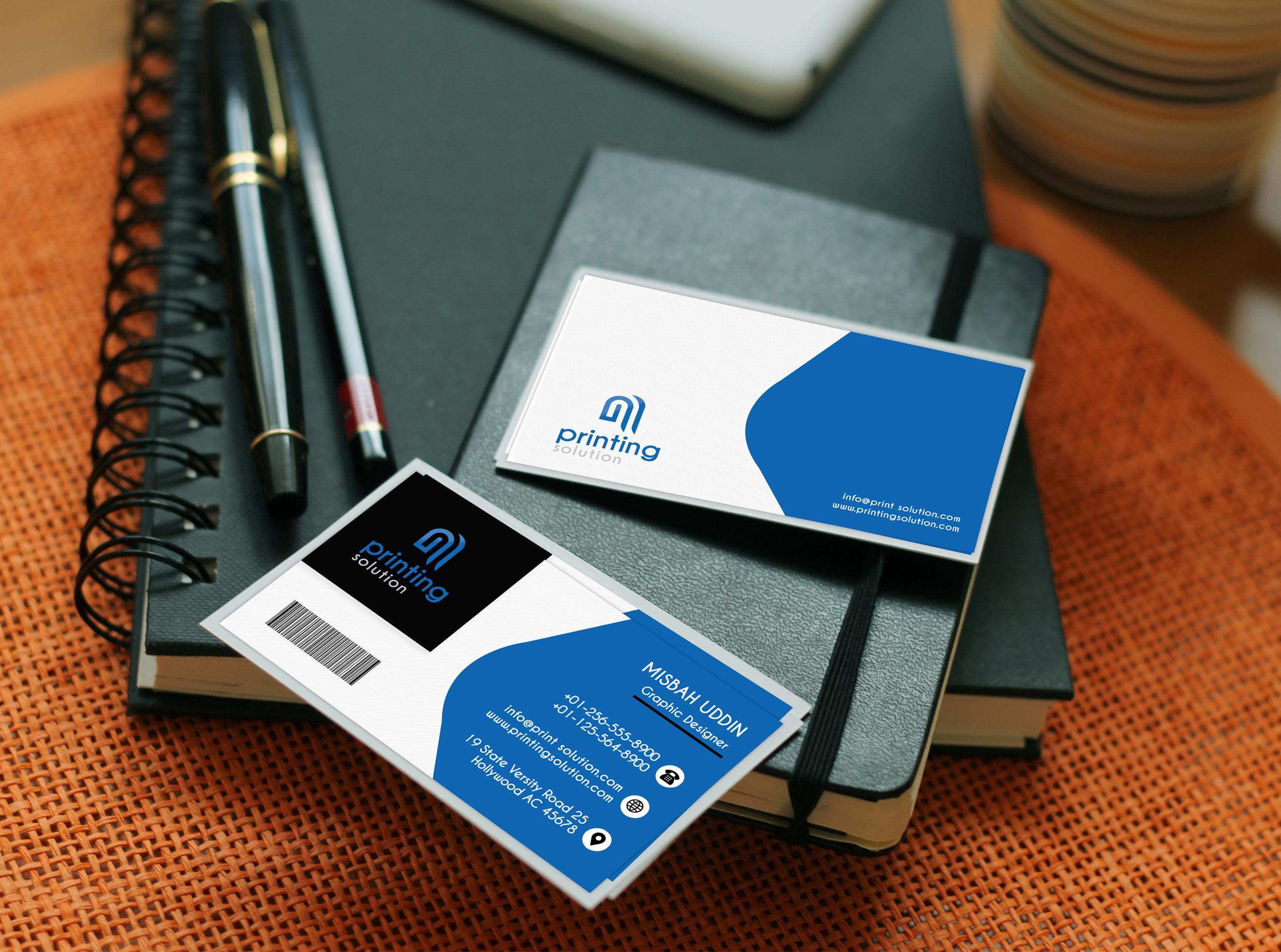 I will design minimal, elegant, unique business card with 2 concept.