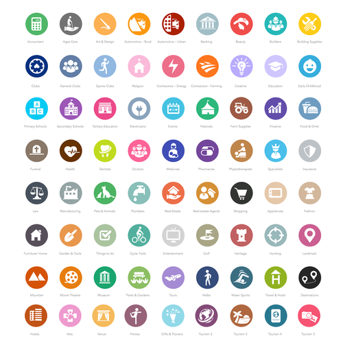 I will design unique, and modern 10 custom icons set for app and web