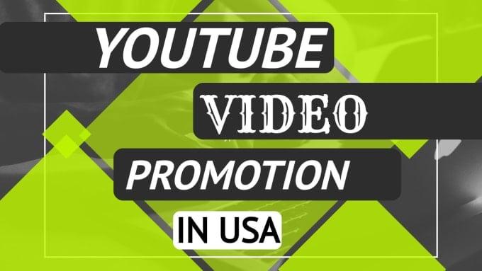provide organic usa youtube video promotion 