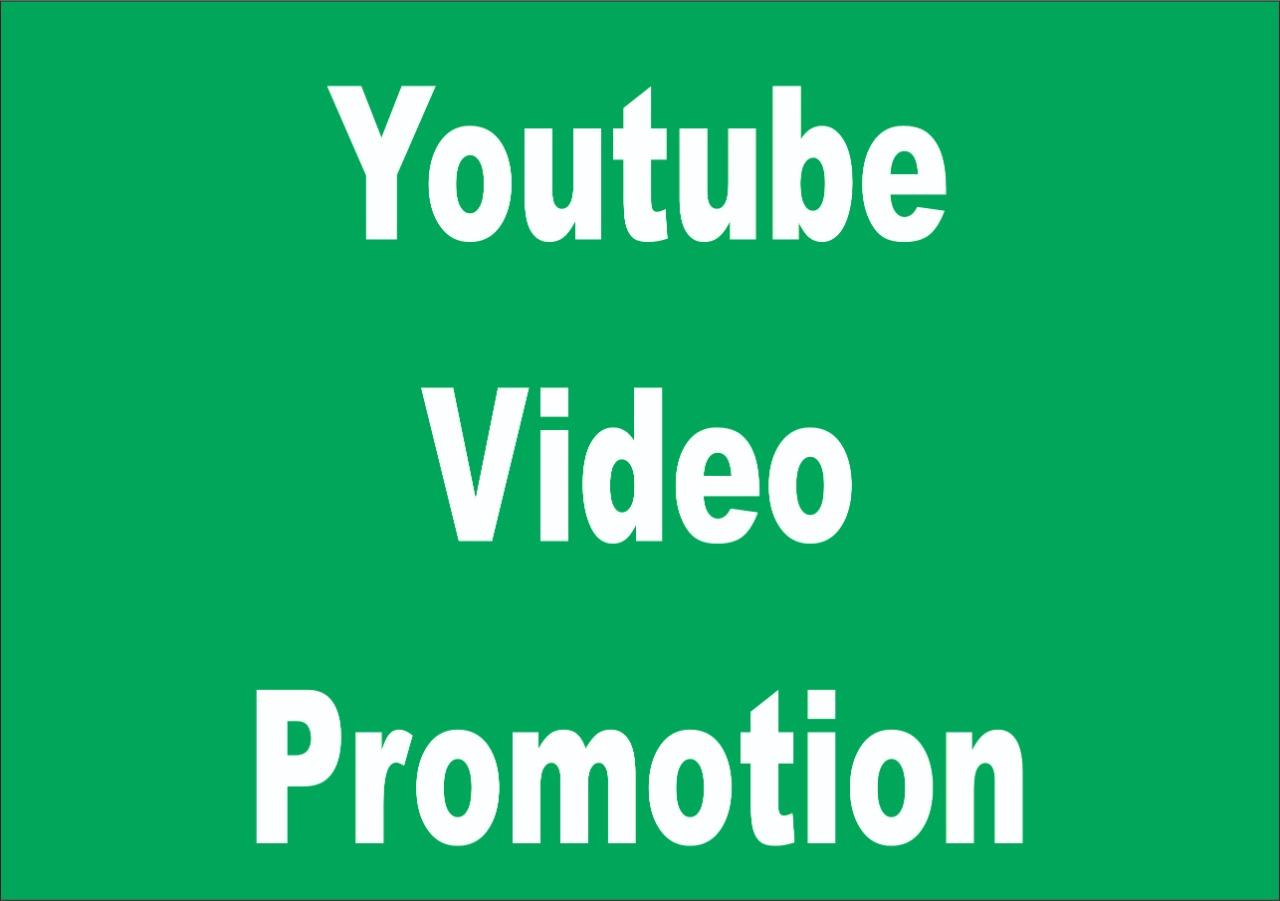 Get provide Super Fast real YouTube video promotion 