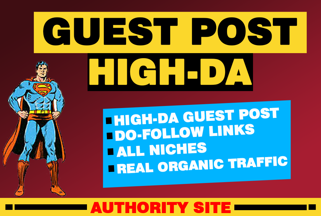 I will build do follow SEO backlinks and 600 words guest blog post