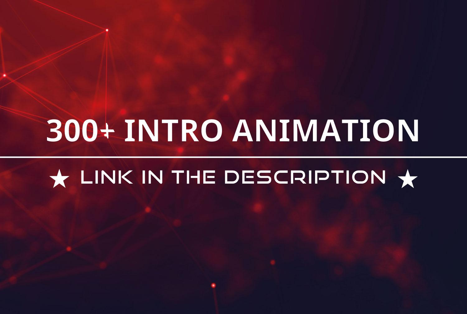 I will create a YouTube intro, outro and logo animation