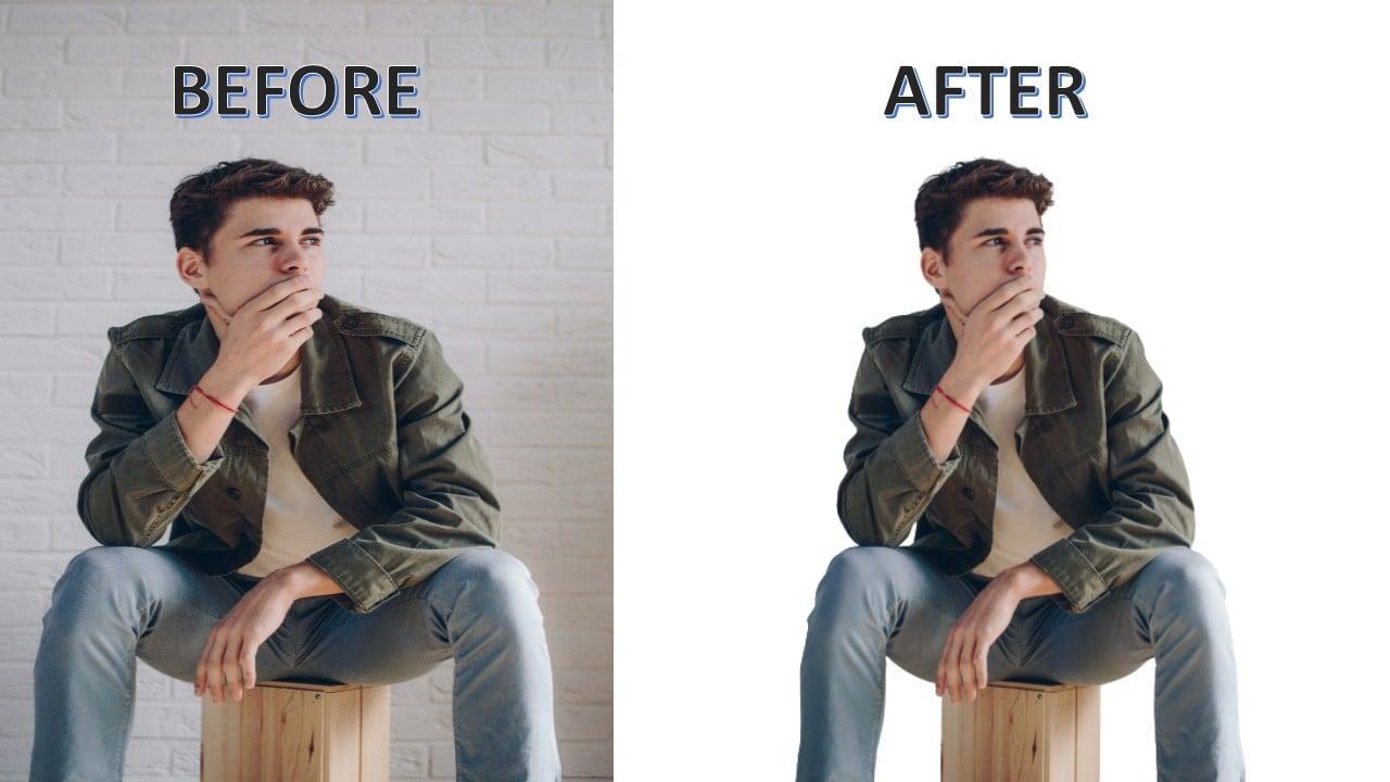 I will remove any background from 15 images for in 7 hours 