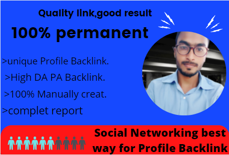 I will create powerful profile Backlinks,Linkbuilding manually