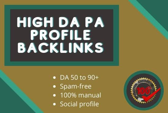 I will do 15 Instant approval Profile creation to generate high quality backlinks for your website