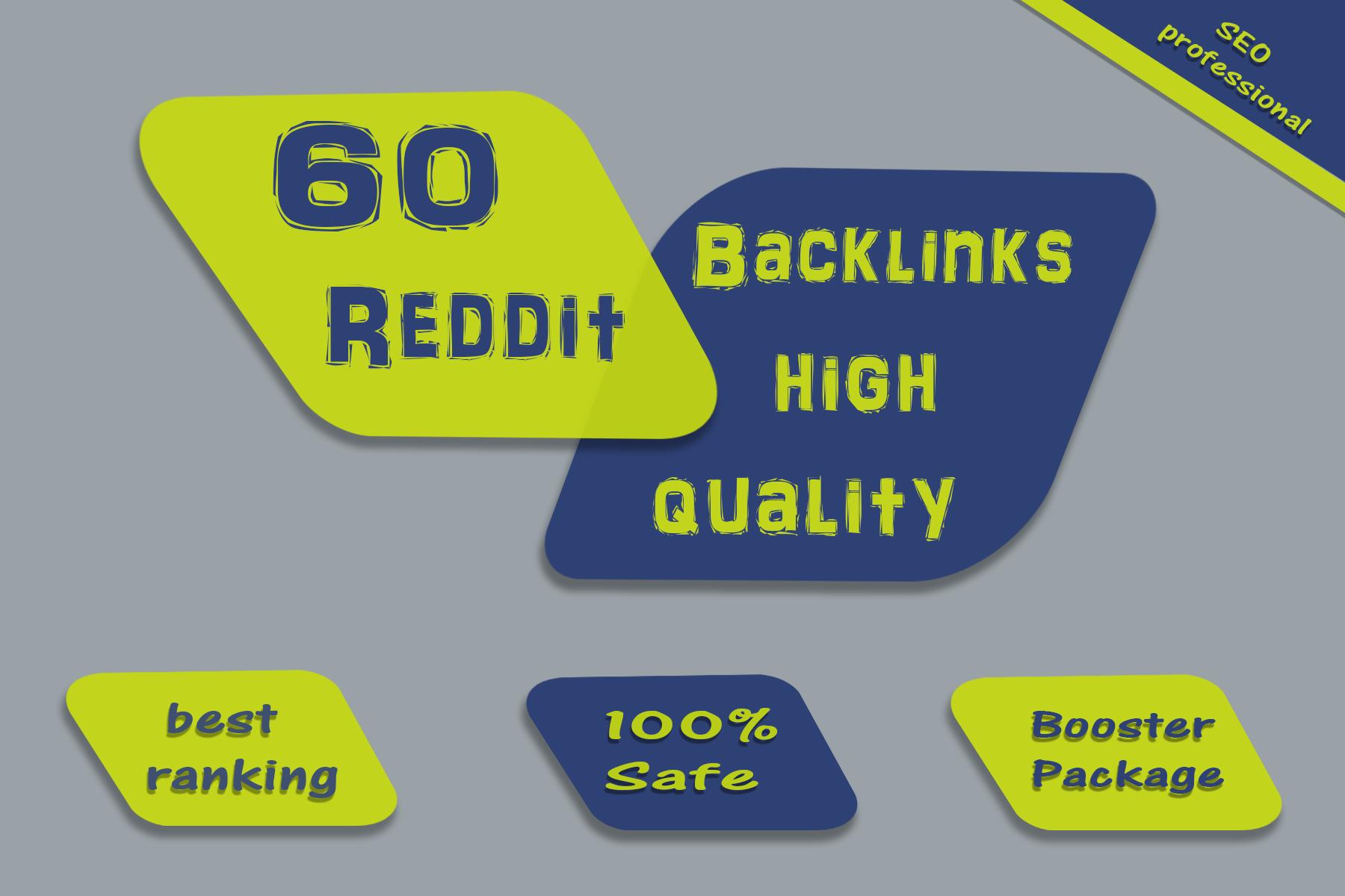 private Reddit 60 high quality backlinks