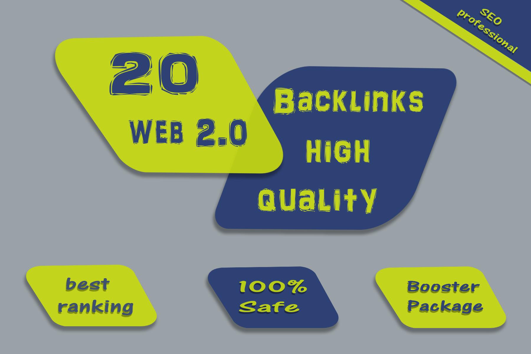 20 build high quality authority web 2 0 backlinks