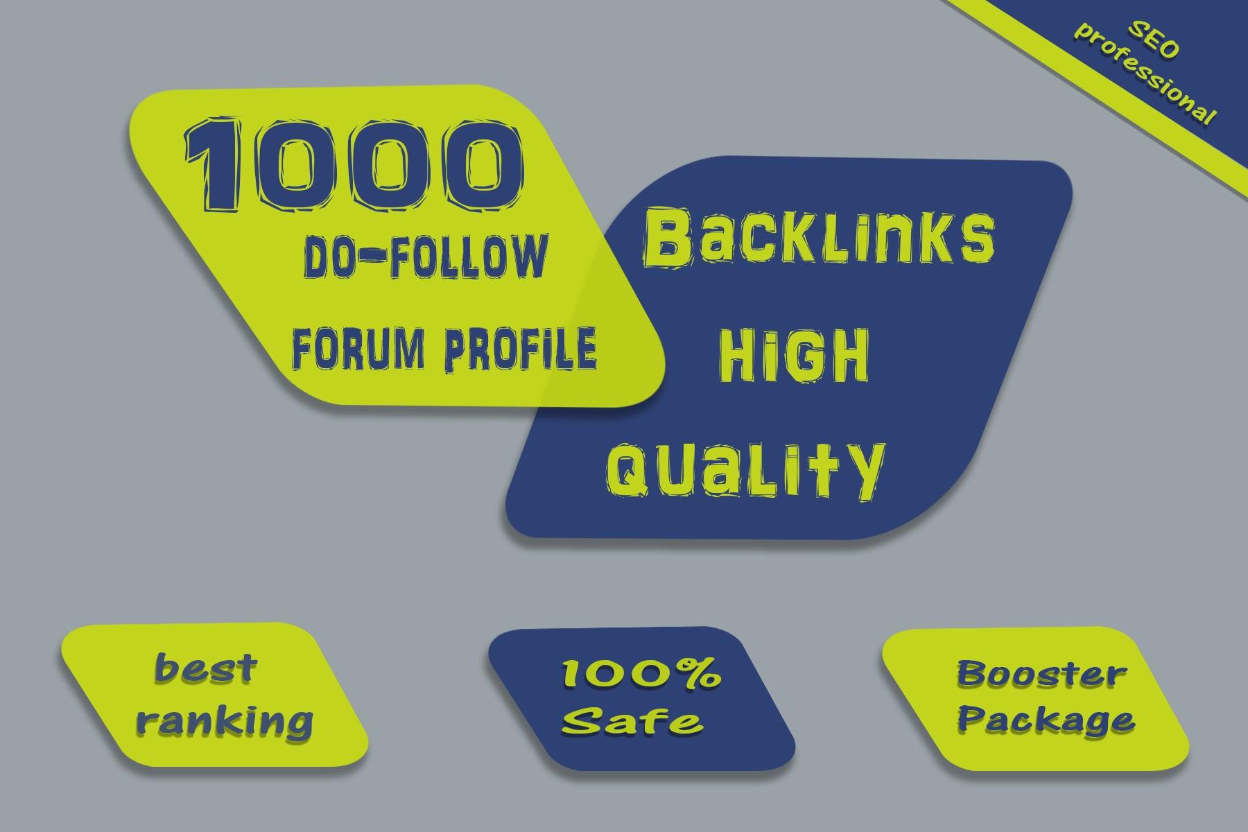 Provide 3000+ Forum Profile Back-links seo Link building servies
