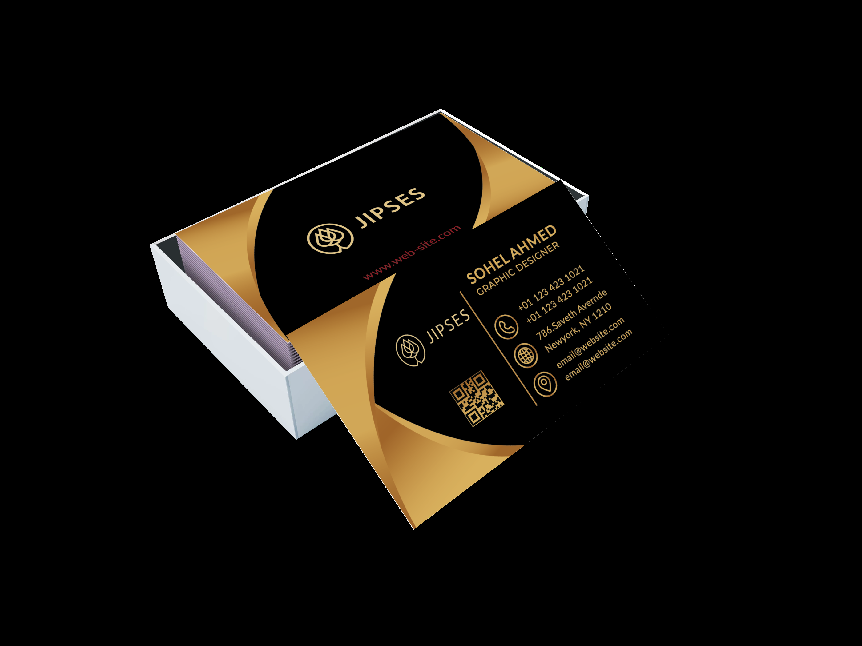 I will do design Luxury business card with two concepts