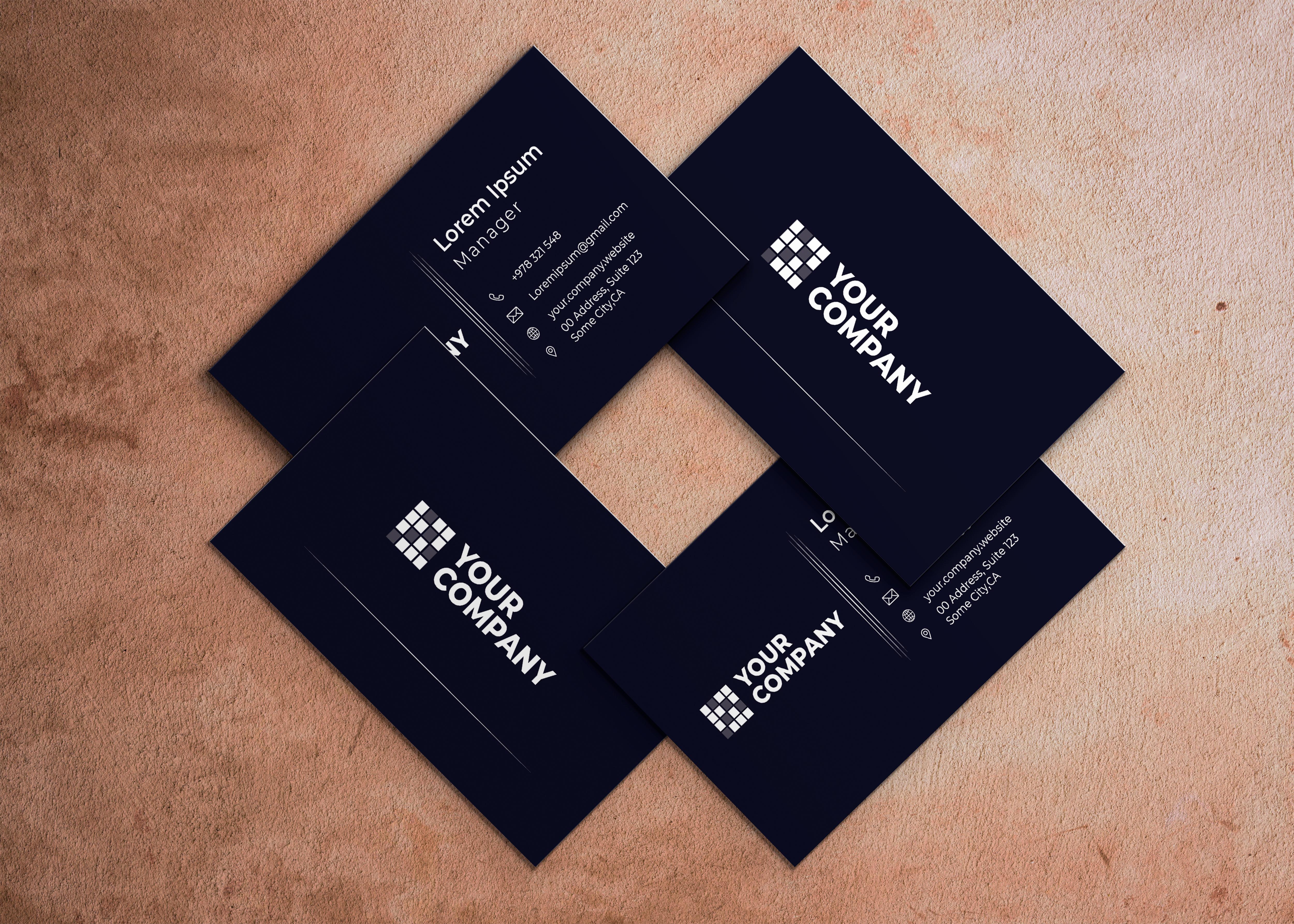 I will do minimalist, creative, modern business card and logo design