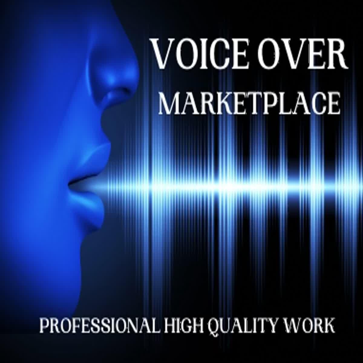 Professional High Quality Voice Over, 100 words 
