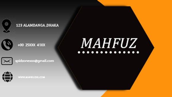 I will making awesome business card in 1 hour