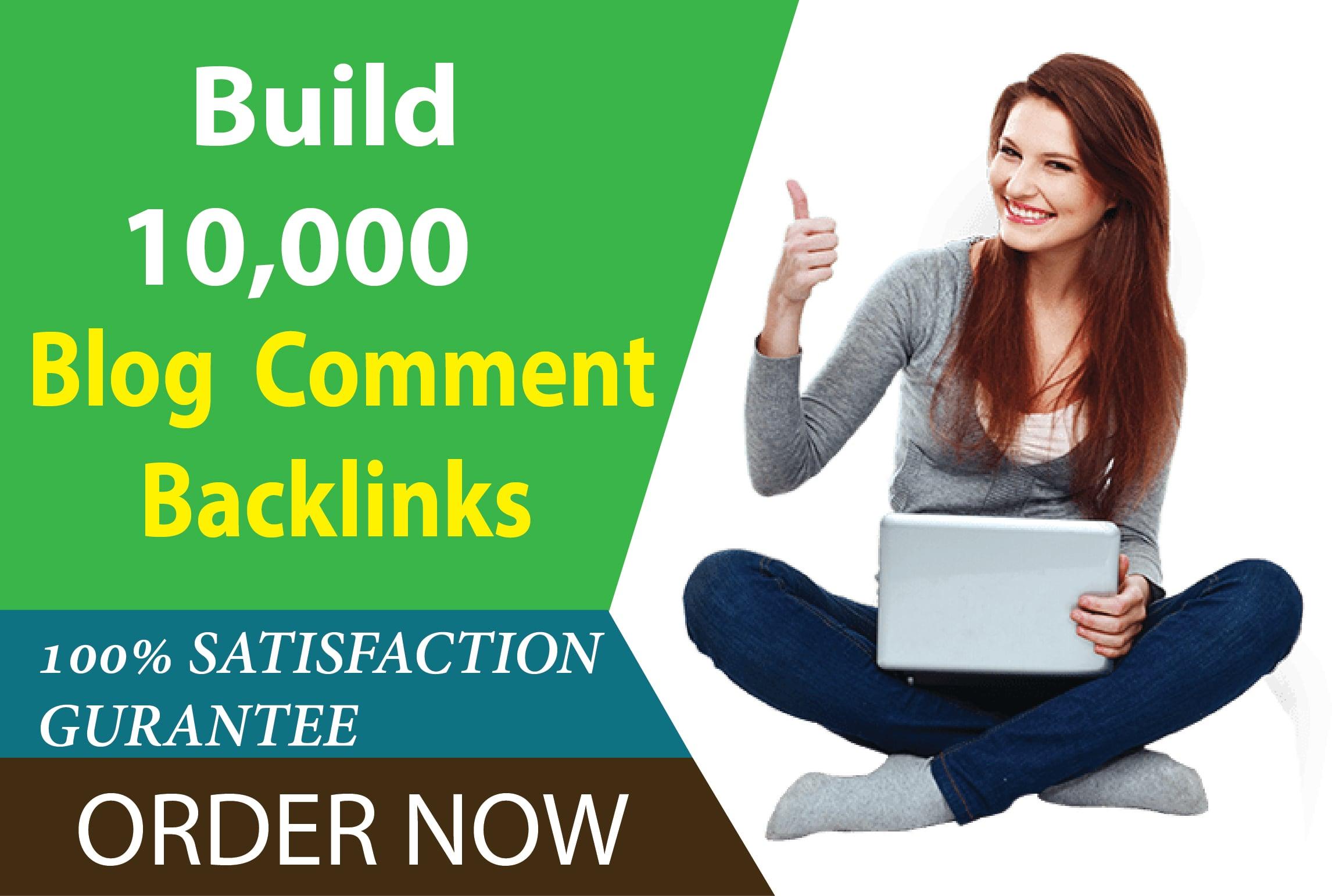 I will create 10,000 blog comments SEO backlinks for google ranking