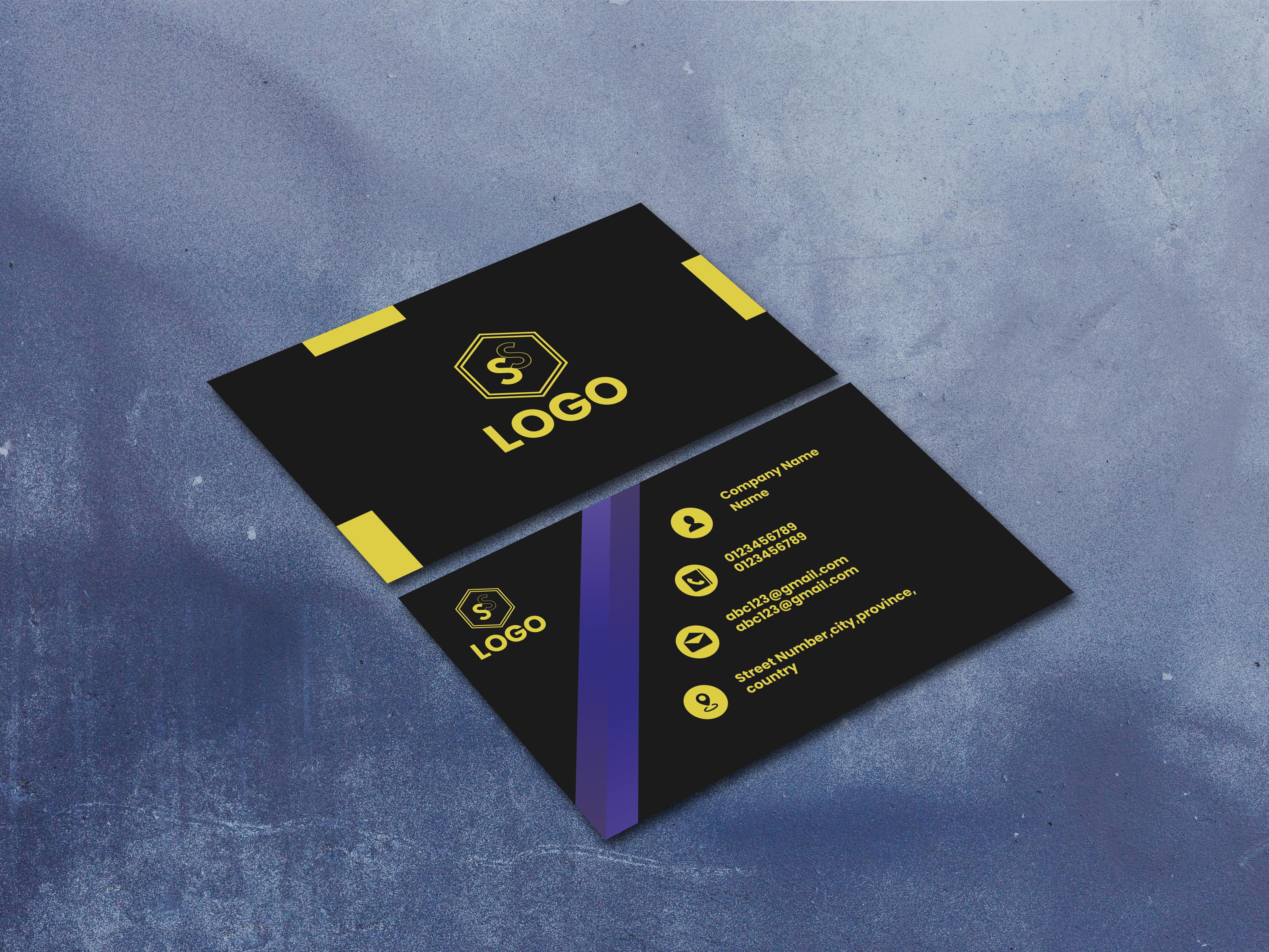 I will design professional business card and do 3 realistic mockups