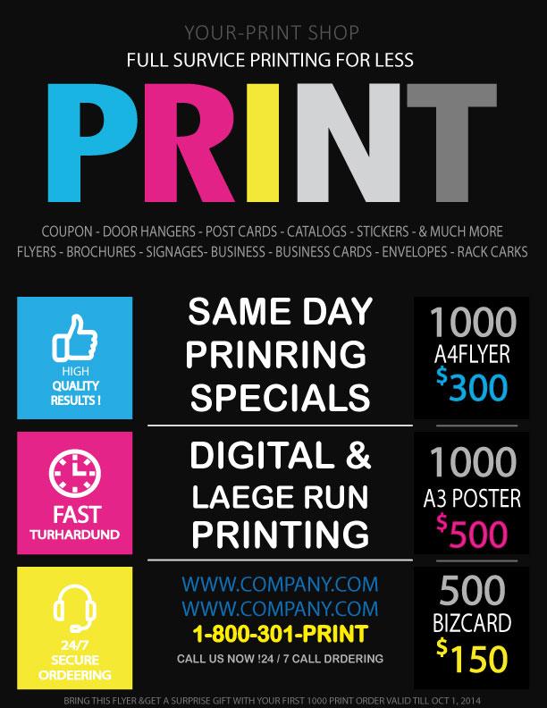 I will design stylish flyer, poster or magazine ad