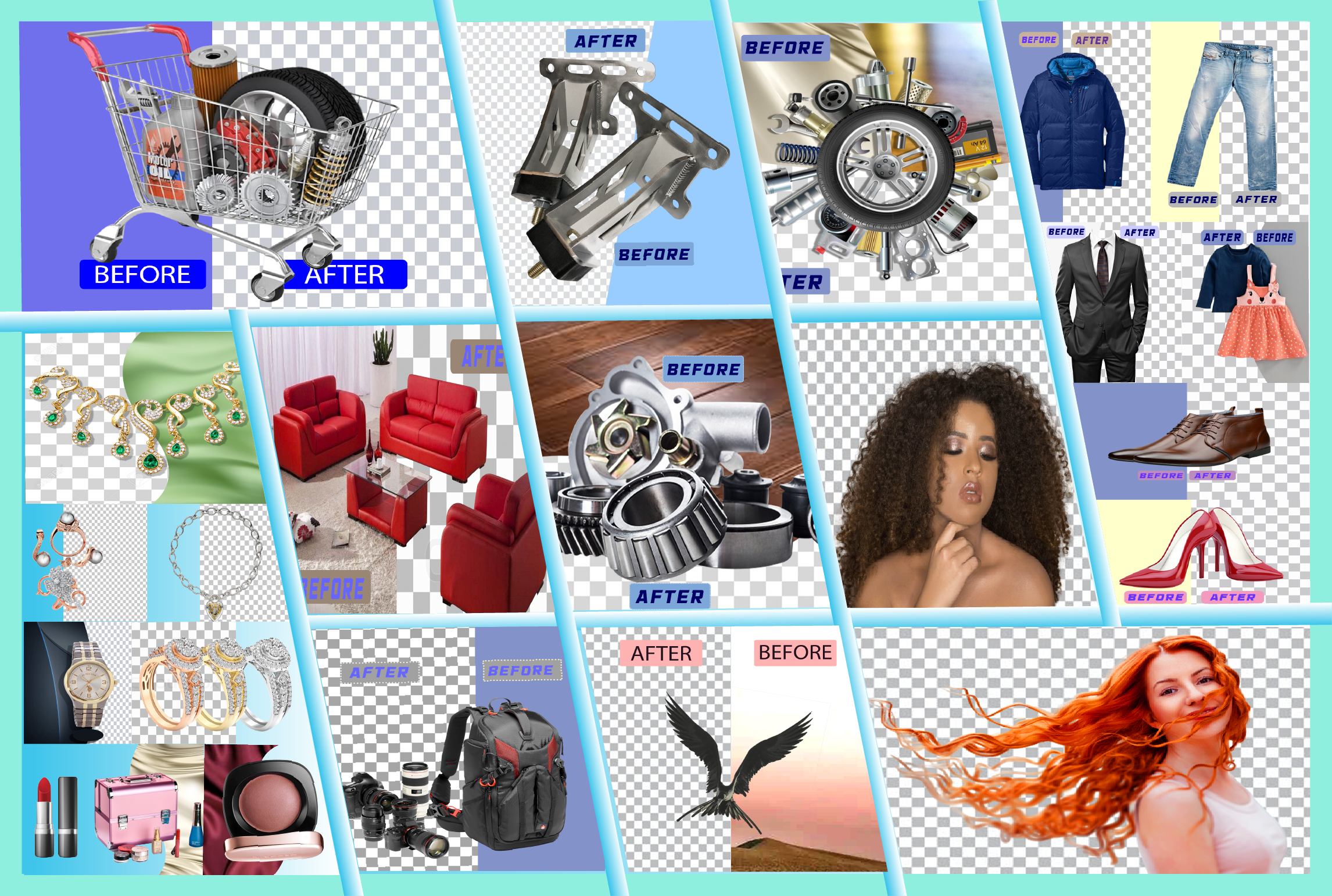 I will do background remove,change background and clipping path service