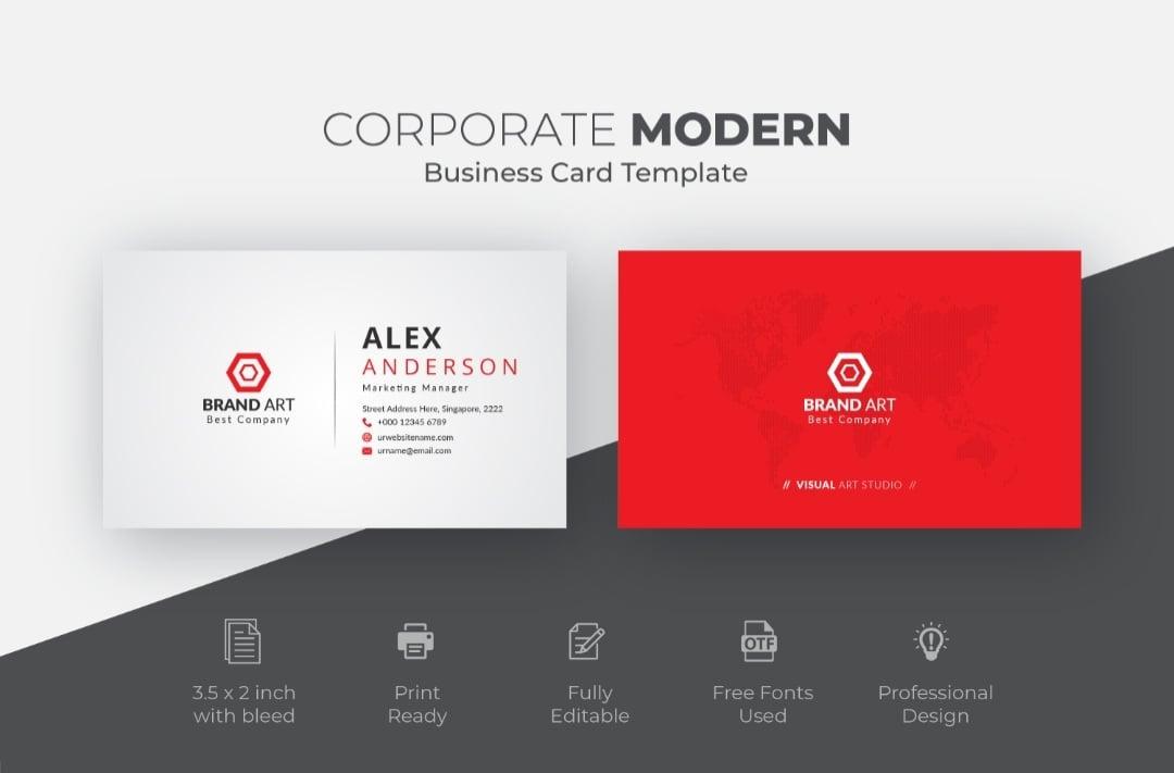 I will do peofessional business card design