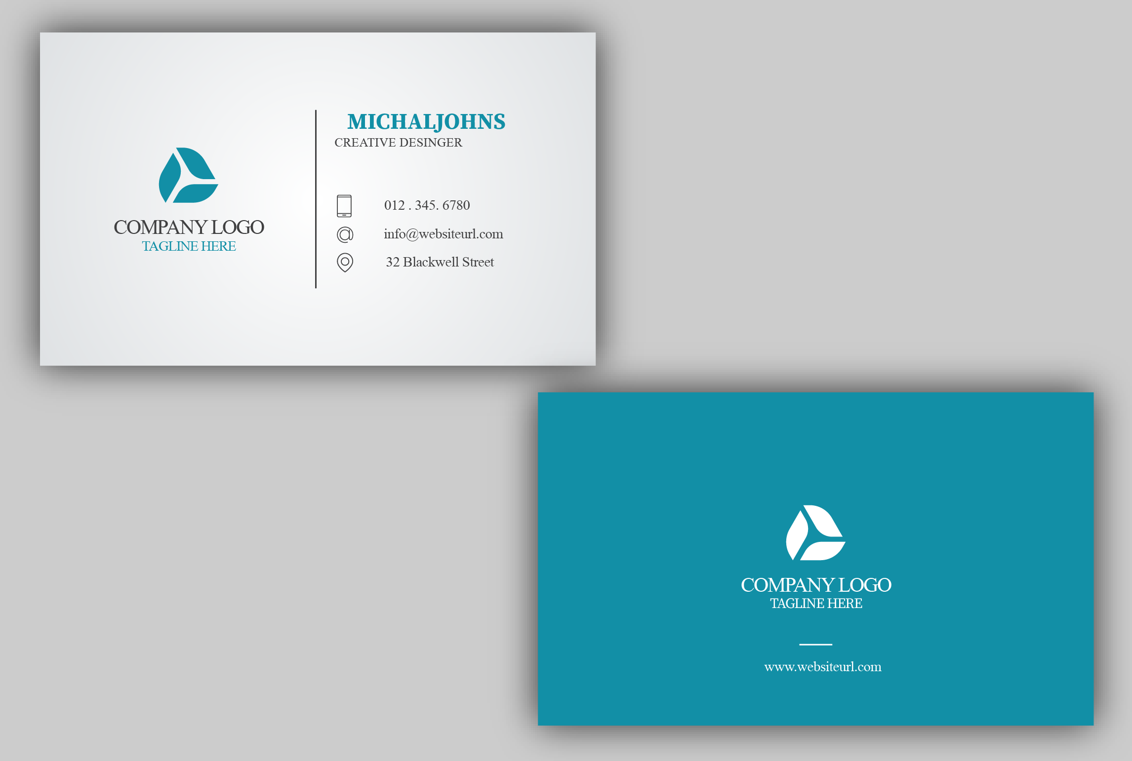 I will design modern business card with mocup