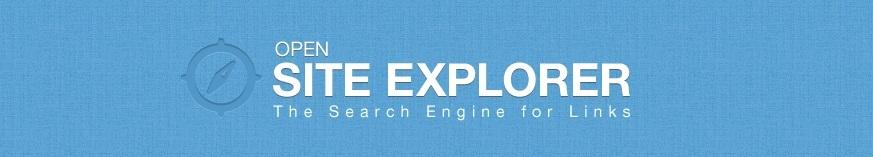 give you Open site explorer report