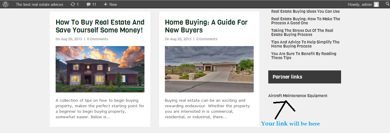 Sell you PR4 link from my home page