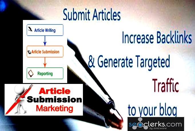 distribute your article or blog to 25 PR3+ site for traffic and backlink
