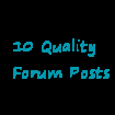 make 10 genuine forum posts on your forum