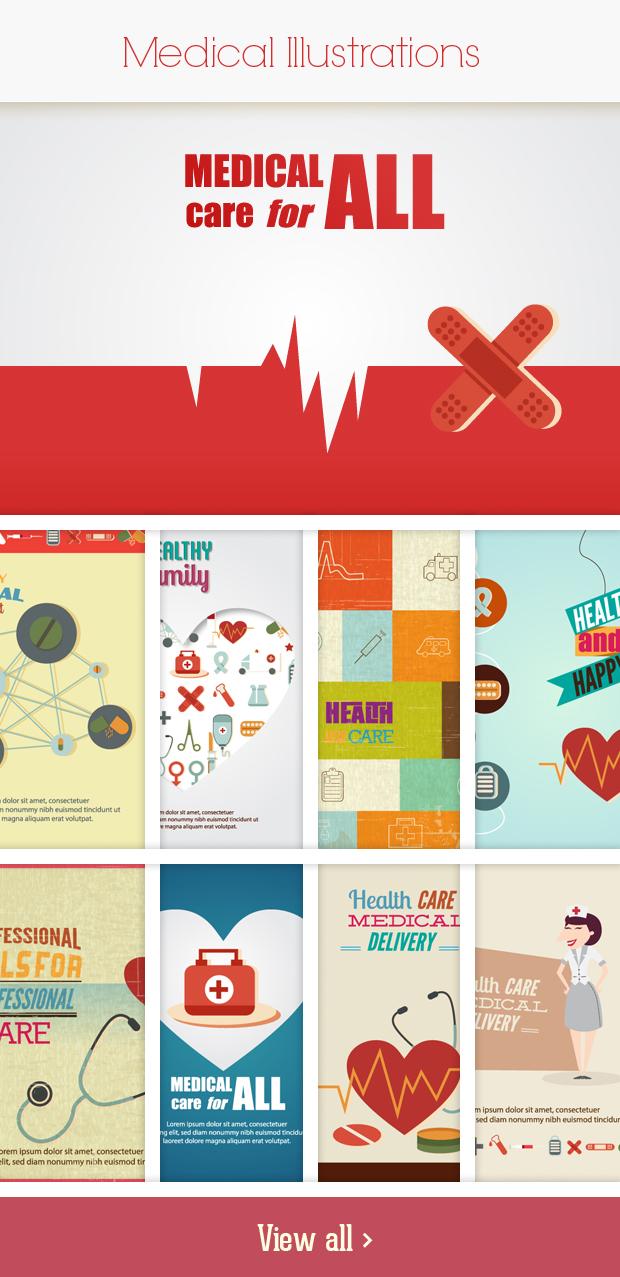 I will Get you the complete Illustrations set: 600+ top-quality vector Illustrations for 