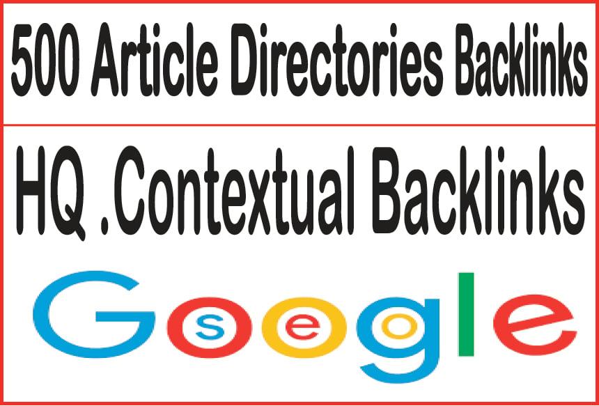 Build 500 Article Directories Backlinks 