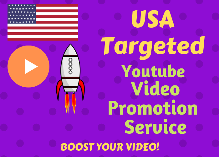provide you USA Targeted video Promotion services