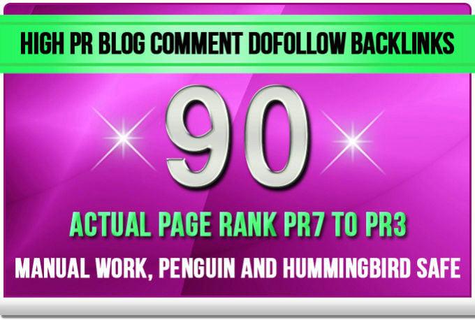 Make 90 High DA SEO Blog Commenting Backlinks For AduIt Website